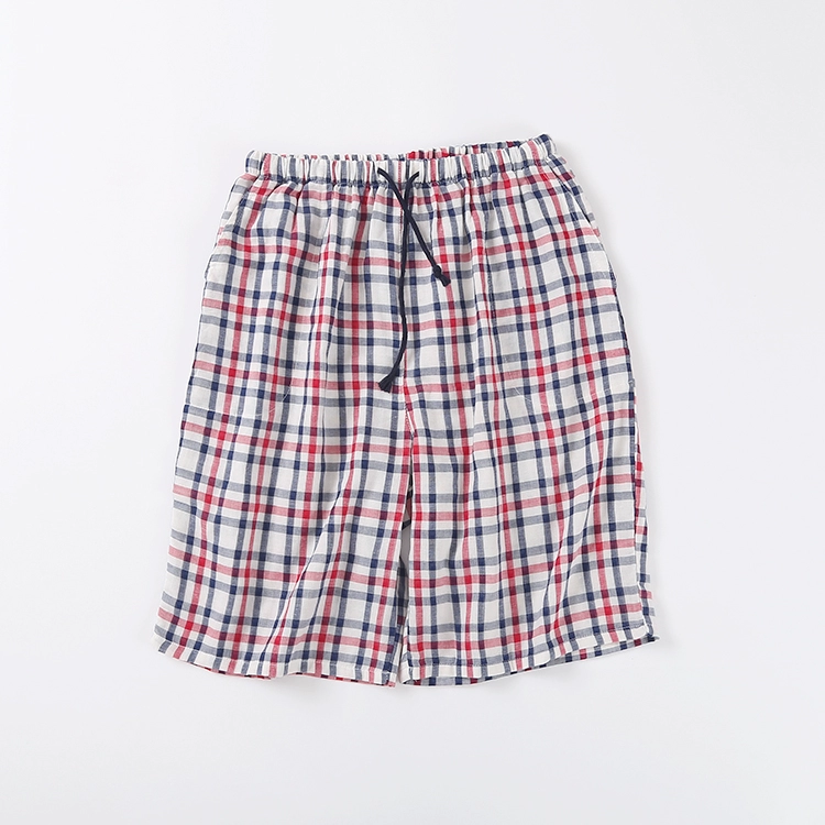 Mùa hè nam kích thước lớn phần mỏng cotton nhà quần short đôi cotton ngắn quần pyjama boxer năm điểm nhà quần short