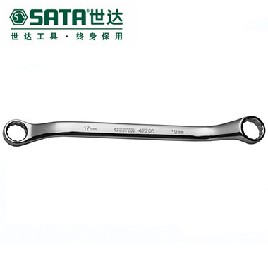 Fully polished double plum wrench Shida SATA42201-42225 plum wrench opening wrench special offer