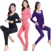 Cô Modal Qiuyi Qiuku Suit Áo len cotton nữ Áo len kẻ sọc Quần lót ấm dưới Quần lót mỏng Kích thước lớn