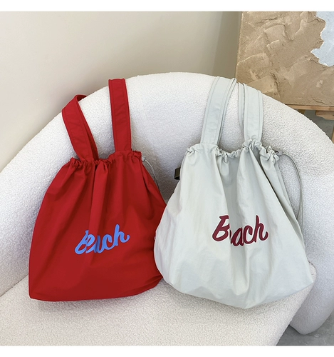 Вместительная и большая универсальная сумка через плечо на одно плечо, барсетка, на шнурках