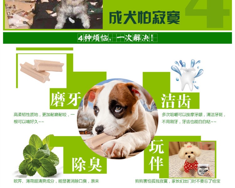 Chó ăn vặt thú cưng Teddy mol mol khử mùi chó vừa và nhỏ đặc biệt sạch răng xương hơi thở tươi Bargo Bichon thức ăn cho chó con 2 tháng tuổi