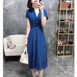 Летняя элитная юбка, шифоновое платье, большой размер, яркий броский стиль, в цветочек, подходит для полных девушек, по фигуре