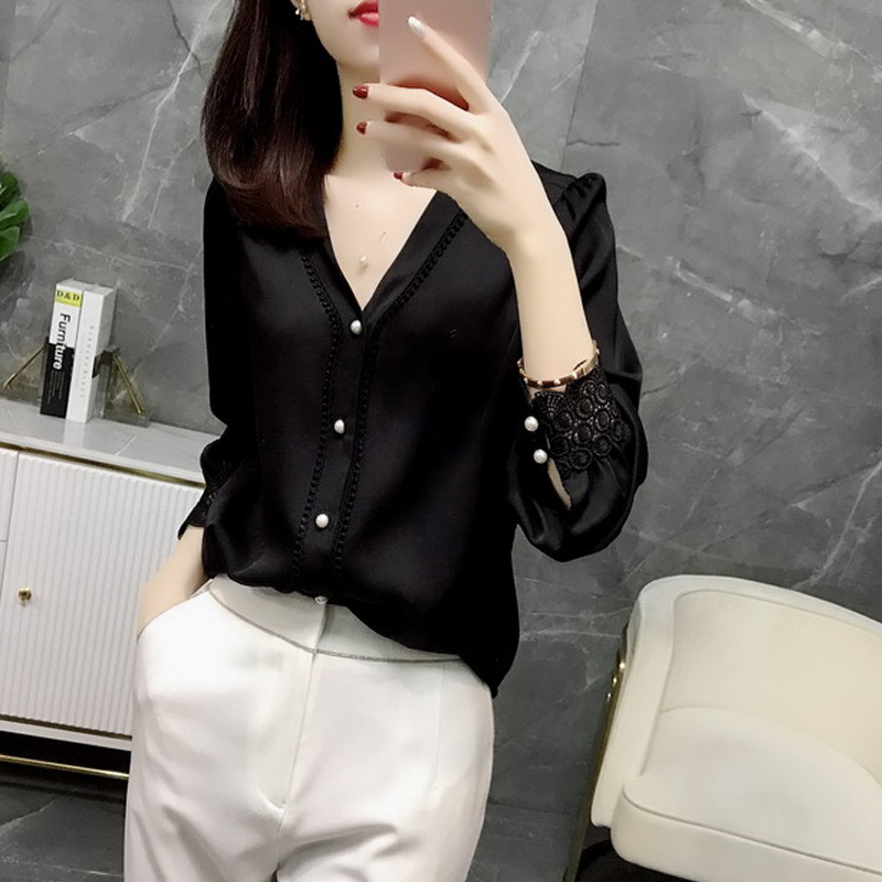 Spring autumn shirt, shiffon top, city style, for plus size ladies, fitted Spring autumn shirt, shiffon top, city style, for plus size ladies, fitted