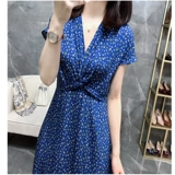 Летняя элитная юбка, шифоновое платье, большой размер, яркий броский стиль, в цветочек, подходит для полных девушек, по фигуре