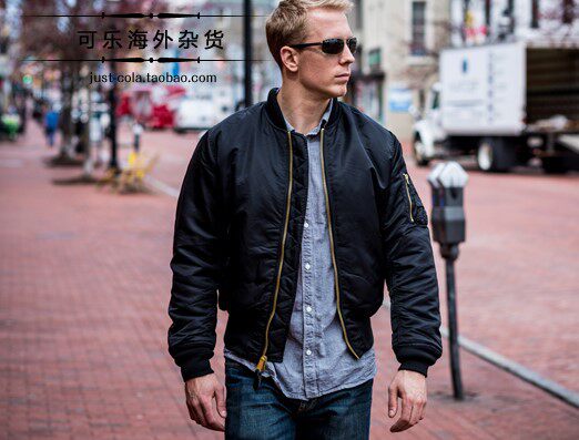 Coke spot alpha ALPHA MA-1 US Air Force pilot jacket male and female thick jacket cotton clothing