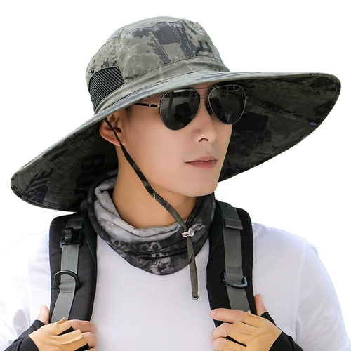 Мужская камуфляжная летняя дорожная шапка для скалозалания на солнечной энергии, защита от солнца, защита от ультрафиолета