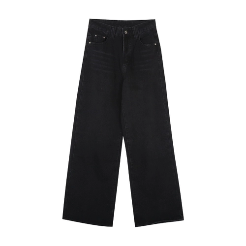 Черные джинсы, штаны, высокая талия, по фигуре