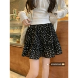 Дизайнерская летняя милая юбка, тренд сезона, цветочный принт, высокая талия