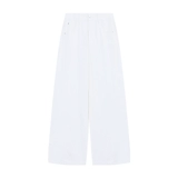 Белые джинсы, штаны, свободный крой