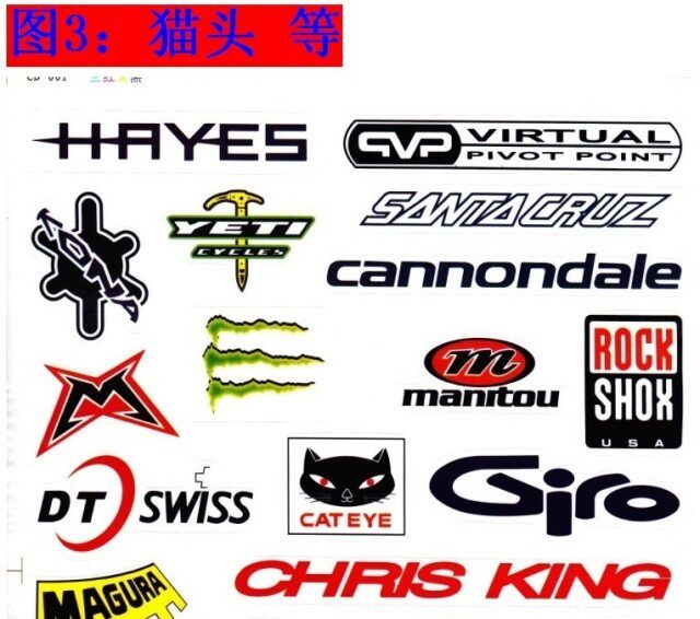 Autocollant pour vélo RUSUOO - Ref 2280763 Image 25