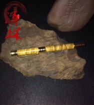 Gold nanmu fountain pen ballpoint pen signature Xiaoye Zhennan craft pen solid wood student gift set calligraphy supplies