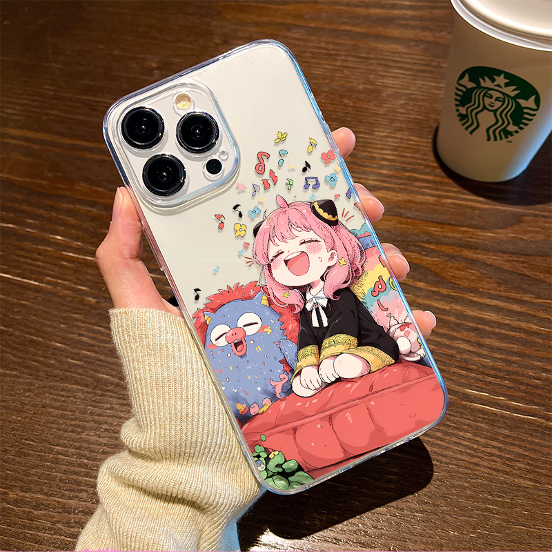 Suitable for Apple 17/16 Phone Case, Singing Aniya iPhone 15 New Model 14Plus Case 13Promax Transparent 12Mini Female Model 11 Cute XS Spy Play Girl Air Soft Xr