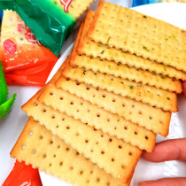 Meidan white soda biscuits savory chive flavor snacks Snacks do not add sugar biscuits 500g Full 3kg