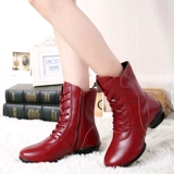 牛霸道 Кожаные высокие туфли, демисезонные танцующие ботинки