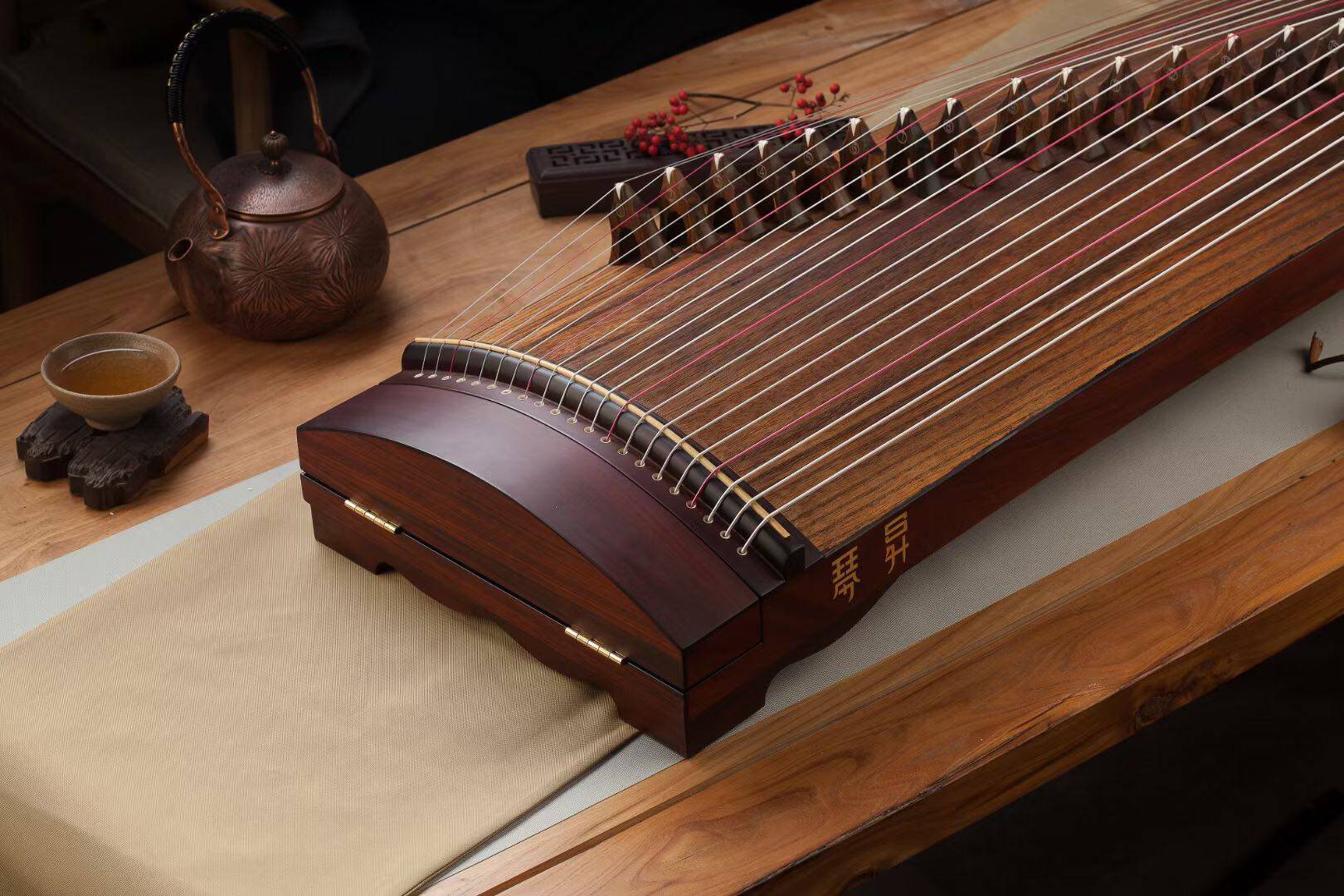 Qinsheng Guzheng (Dalbergia zither) 135 hand-digging zither portable zither for adults and children verification test universal and convenient