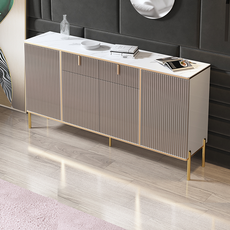 Italian Style Light Lavish Dining Cabinet Living Room Leaning Against Wall Tea Water Cabinet Rear Modern Minimalist Minimalist Rock Plate Accommodating Cabinet Customizable