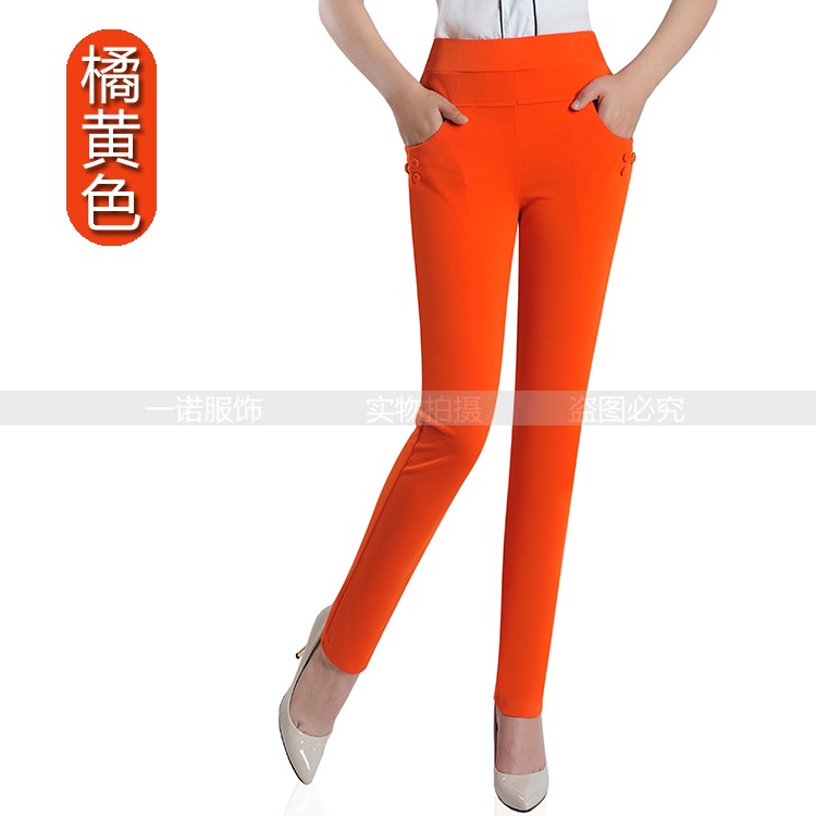 2018 quần nữ trung niên mới rộng kích thước lớn mẹ chín quần mùa hè mỏng phần thun cao eo quần âu quần áo nữ váy đầm tuổi trung niên
