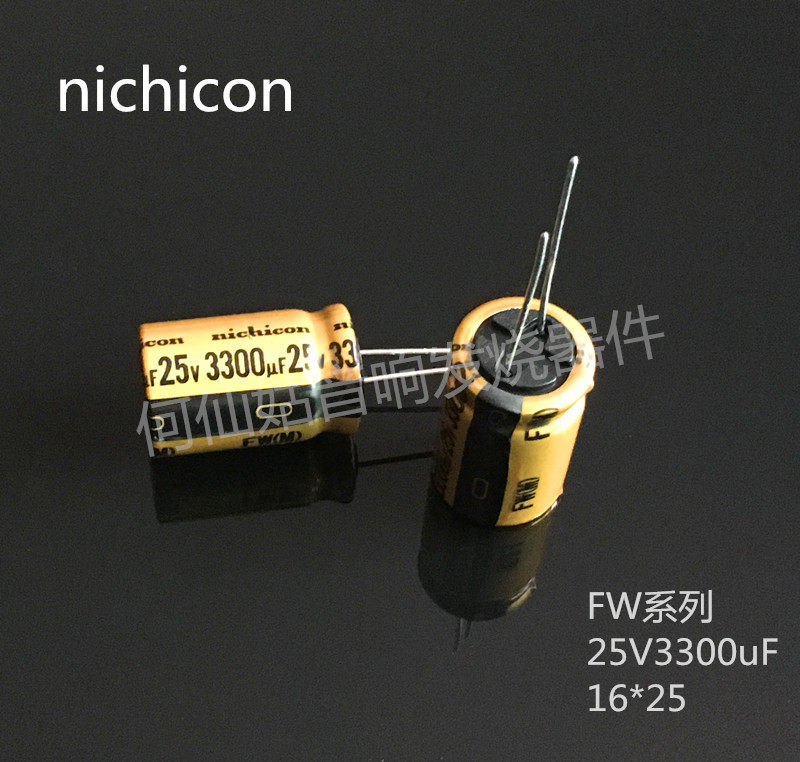 New original Nichicon nichicon audio electrolytic capacitor FW 3300Uf 25V filter capacitor
