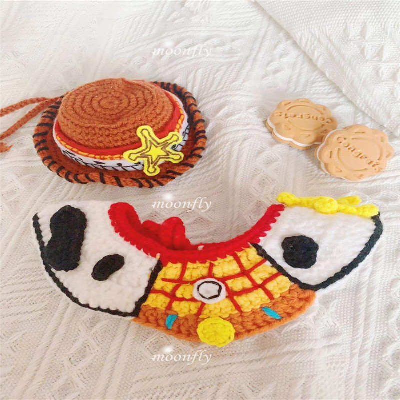 Pet custom scarf Hoodie suit Muppet Yorkshire Sisch Chai Dog Teddy Cat Decorative Dog Scarf