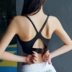 Vẻ đẹp gợi cảm trở lại dây đeo đồ lót yoga rập khuôn thể thao tập thể dục áo ngực chống sốc tập hợp chạy vest nhanh khô áo ngực - Đồ lót thể thao áo tập gym nữ Đồ lót thể thao