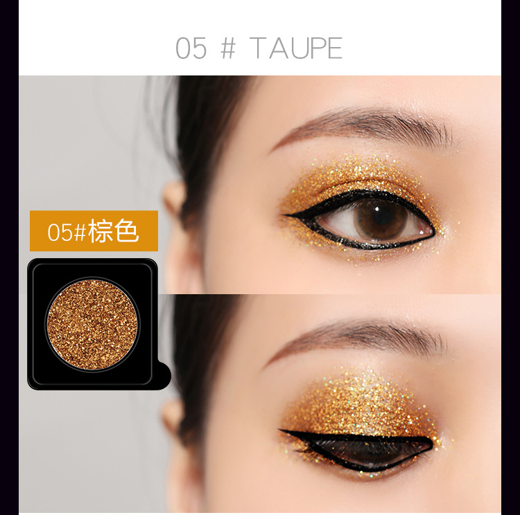 Trẻ em trang điểm bóng mắt đơn sắc sequin ngọc trai phấn mắt long lanh trang điểm long lanh cho thấy mỹ phẩm long lanh bột mỹ phẩm - Bóng mắt bảng màu mắt clio