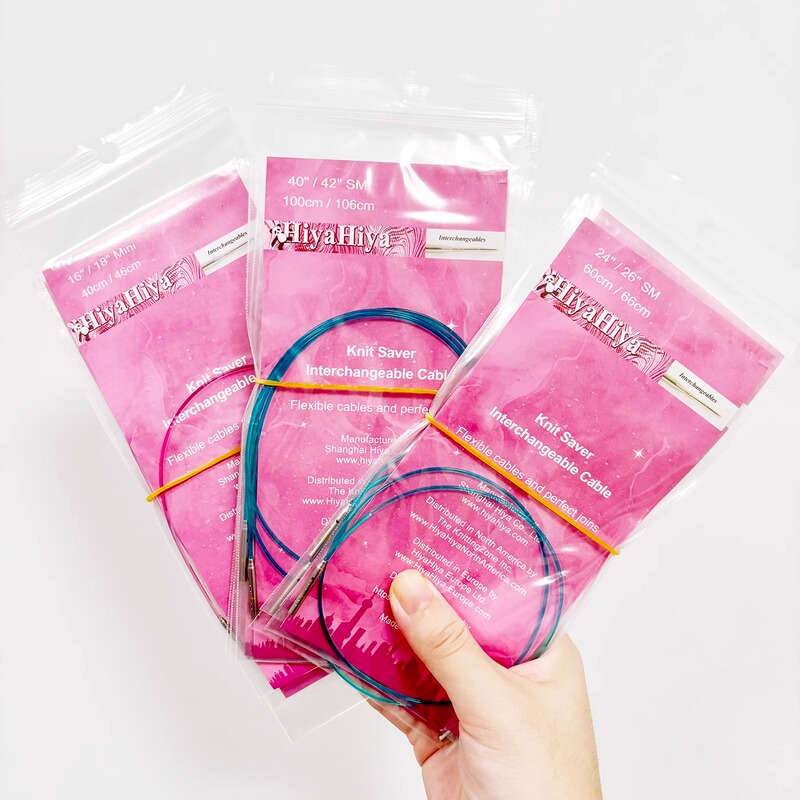 Hiyahiya Genuine 360-Degree Rotating Cord Detachable Circular Needle Connecting Cord Accessory Knitting Tool