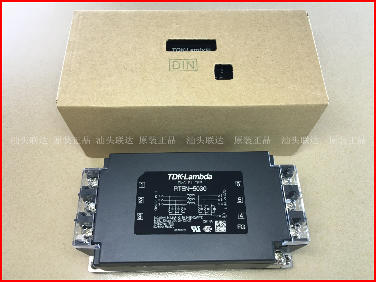 Original Japanese TDK-Lamambda power filter RTEN-5030 30A three-phase filter