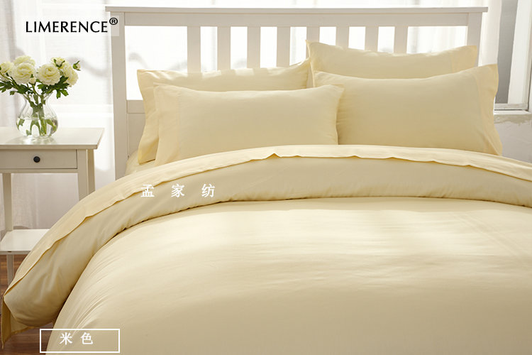 Tùy chỉnh bông mảnh duy nhất quilt cover sheet pillowcase cotton đơn giản màu rắn 60 80