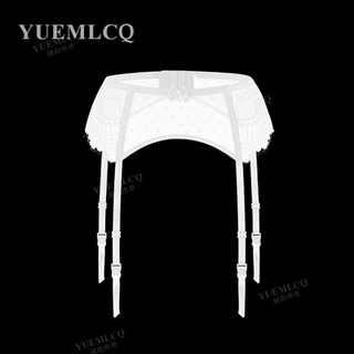 [Yueyue Legend]French-Style Garter Belt Shapewear Waist Cincher Lace Cute Polka Dot Plus Size Stockings Integrated Garter Belt