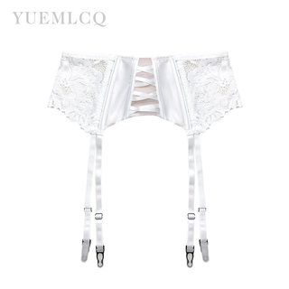 White Stockings, Lace Garter Belt, Sexy Women's Corset, Waist Shaping, Palace-Style French Pure Desire Style, High-End Sensuality