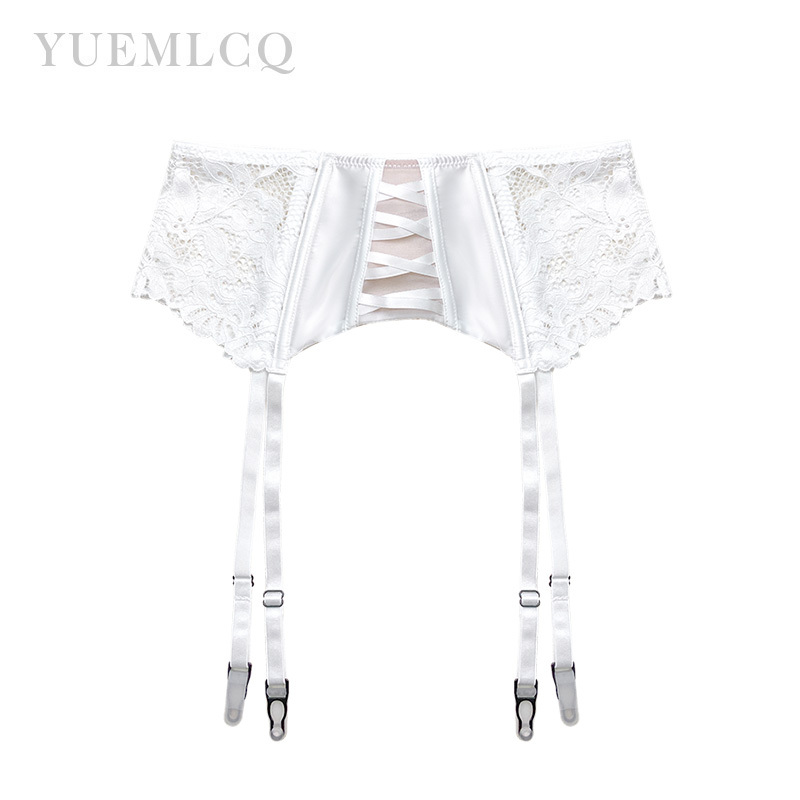 White Stockings, Lace Garter Belt, Sexy Women's Corset, Waist Shaping, Palace-Style French Pure Desire Style, High-End Emotional Appeal