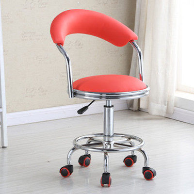 Bar chair lift swivel chair home modern simple high chair back pulley round stool bar front desk chair