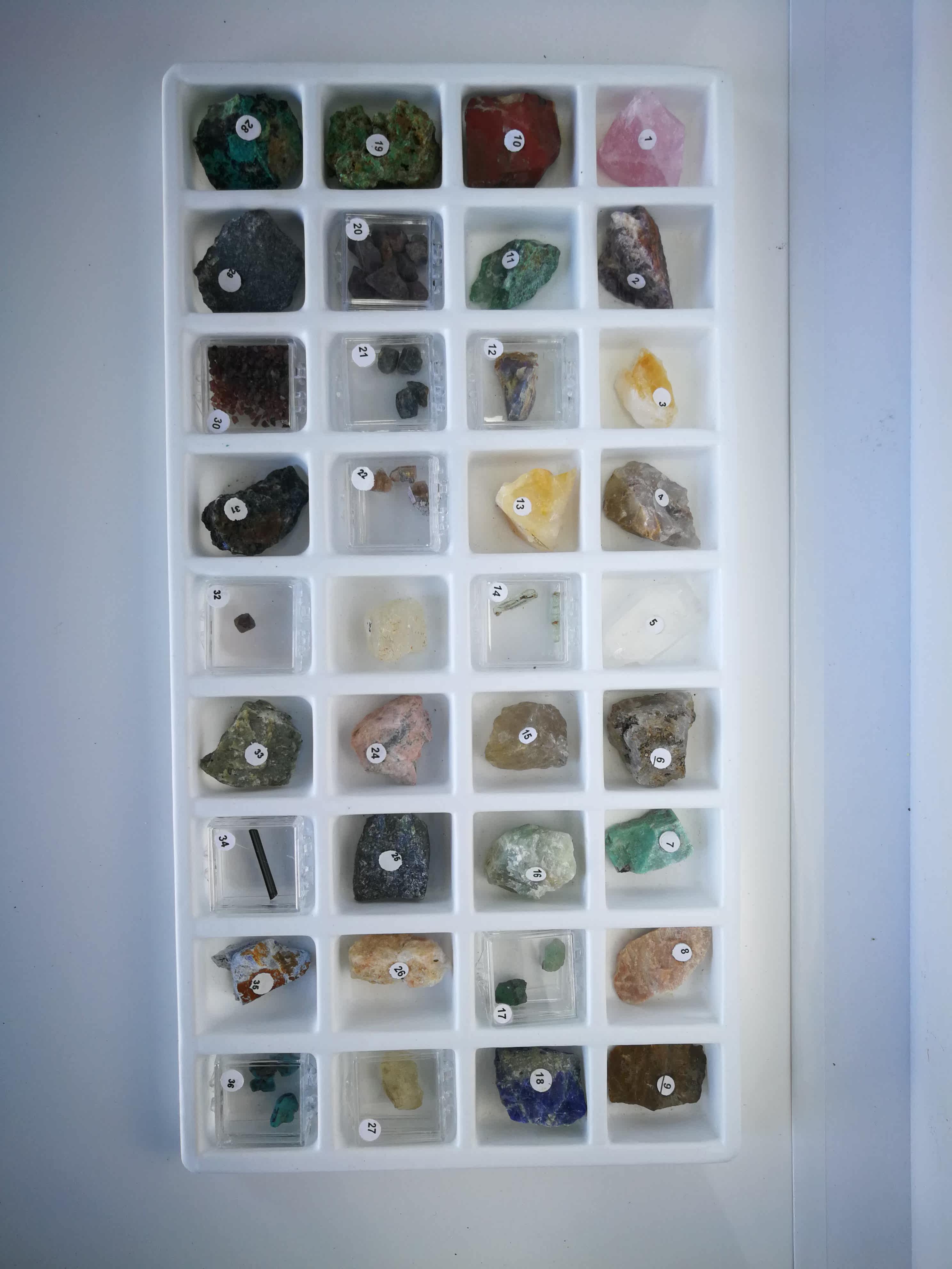 Precious stone mineral base suit (36 species)