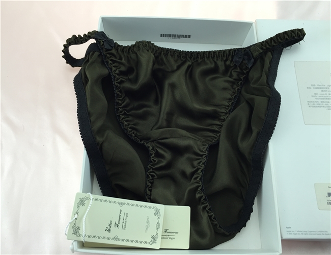 Thời trang Quần lót lụa Sexy 100% lụa Bà Thong T-Pants Briefs Sexy ..