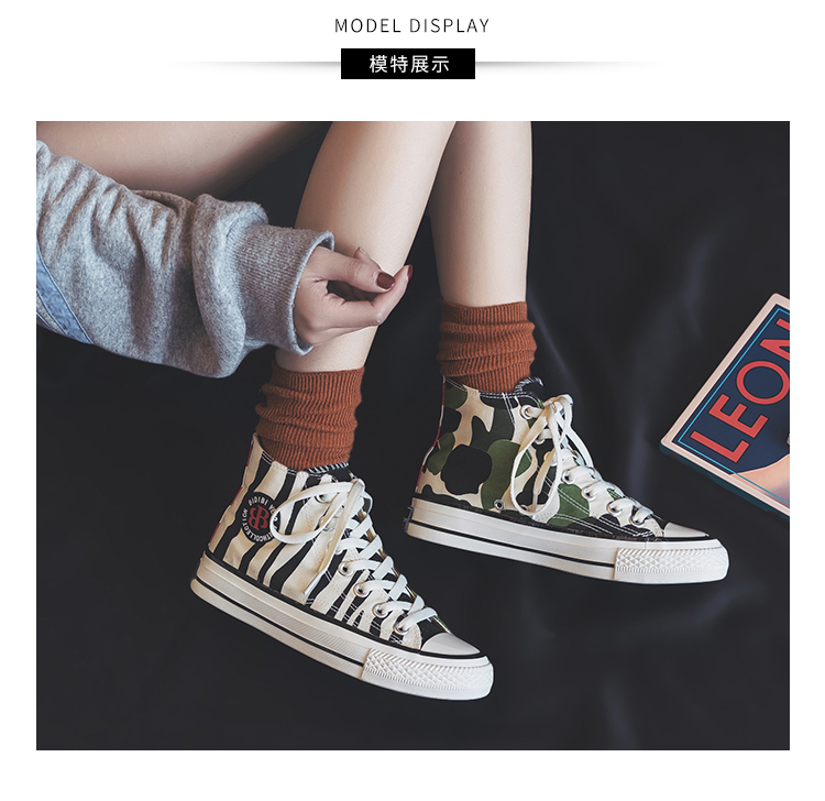 Giày vải cao cấp nữ 鸳鸯 màu Harajuku ulzzang2019 mùa xuân mới học sinh phiên bản Hàn Quốc của giày hoang dã - Plimsolls giầy bốt nữ