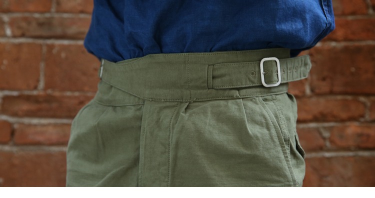 2018 mới NON Stock Quân đội Anh Quần Gur Khaki Quần quân đội nam Gurkha Quần dài Gurkha - 3/4 Jeans shop thời trang nam