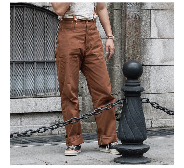 Bronson 1873 Duck Canvas Work Pants Vintage Workpants High Waist