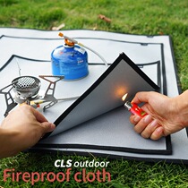 Camping fireproof cloth glass fiber silica gel coating sleek not to hand good cleaning heat insulation cushion flame retardant and high temperature resistant