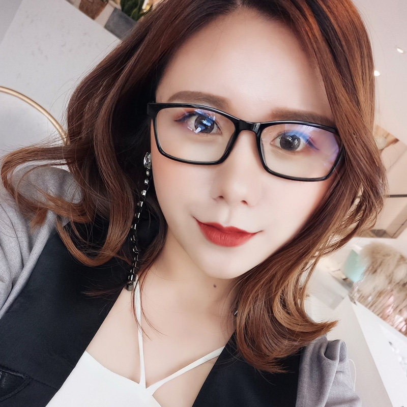 Radiation Protection Eye frames Men and women Myopia Anti-Blue Light Watching Mobile Phone Computer Protection Eye No Degree Flat Mirror