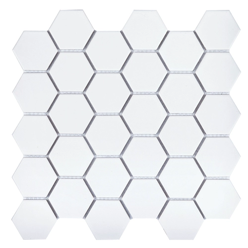 Гексагональная фарфоровая плитка мозаичная мозаичная кухонная туалетная туалетная туалетная матовая поверхность черно -белая шестиугольная настенная плитка