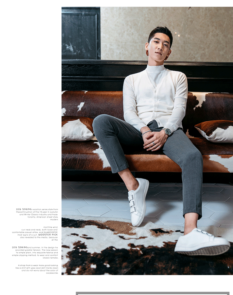 5 màu Horizon Men Mùa thu và mùa đông quý ông Slim áo nịt len ​​hai dây phiên bản Hàn Quốc áo hoodie nam