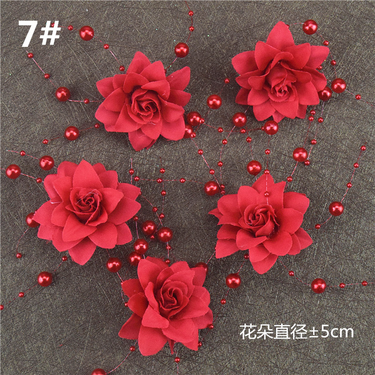 Cô dâu vương miện hoa kẹp tóc kẹp tóc clip đám cưới đầy sao mũ vũ điệu biểu diễn phụ kiện quần áo phụ kiện tóc cho bé gái