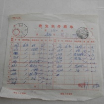 Urumqi express (Hui Feng) 4 pairs of text stamps 97 11 30 express waybill Chengdu terminal stamp transfer