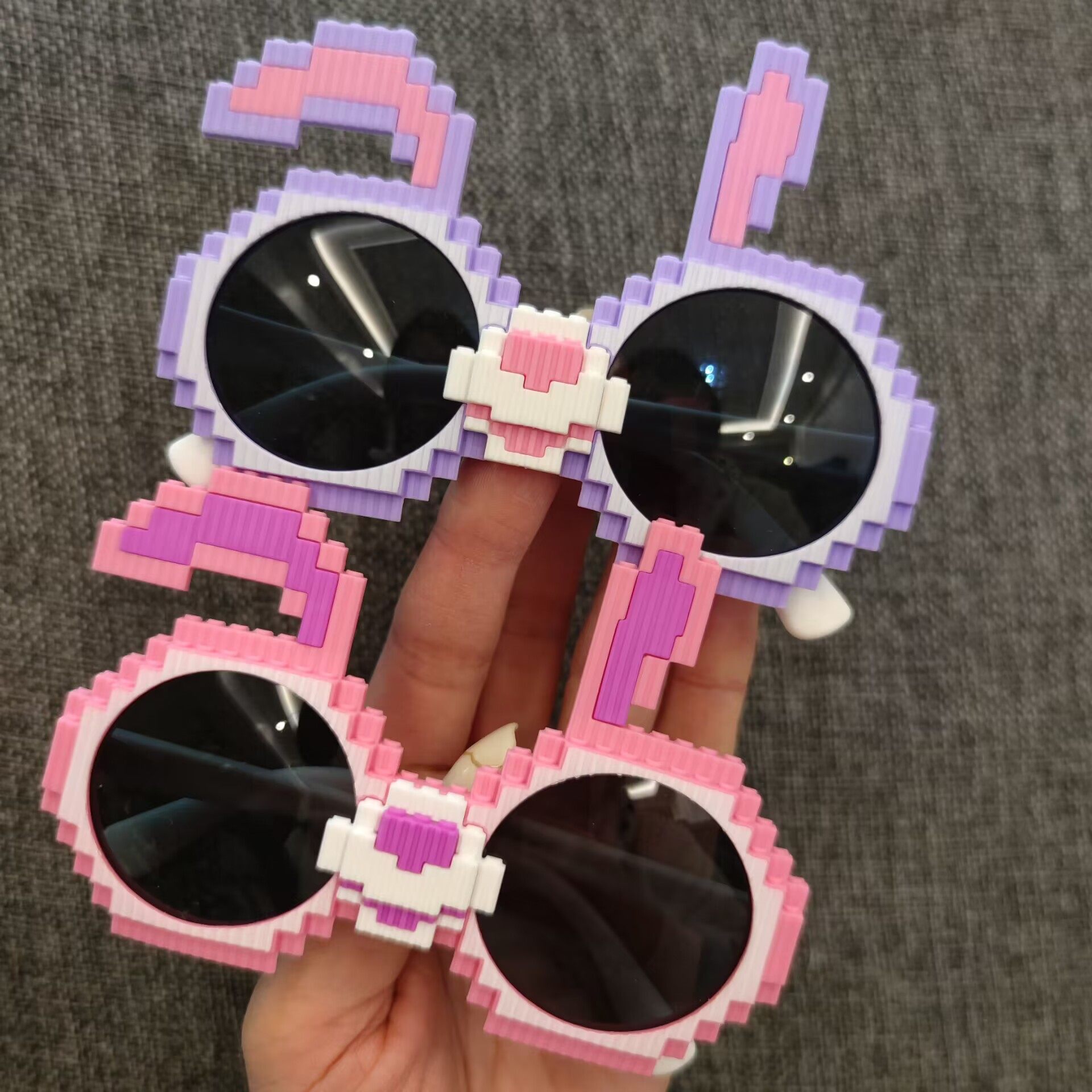 2023 new building blocks small rabbit children ink mirror silicone gel material polarized ultra-clear lenses male and female babies ultra cute shade-Taobao