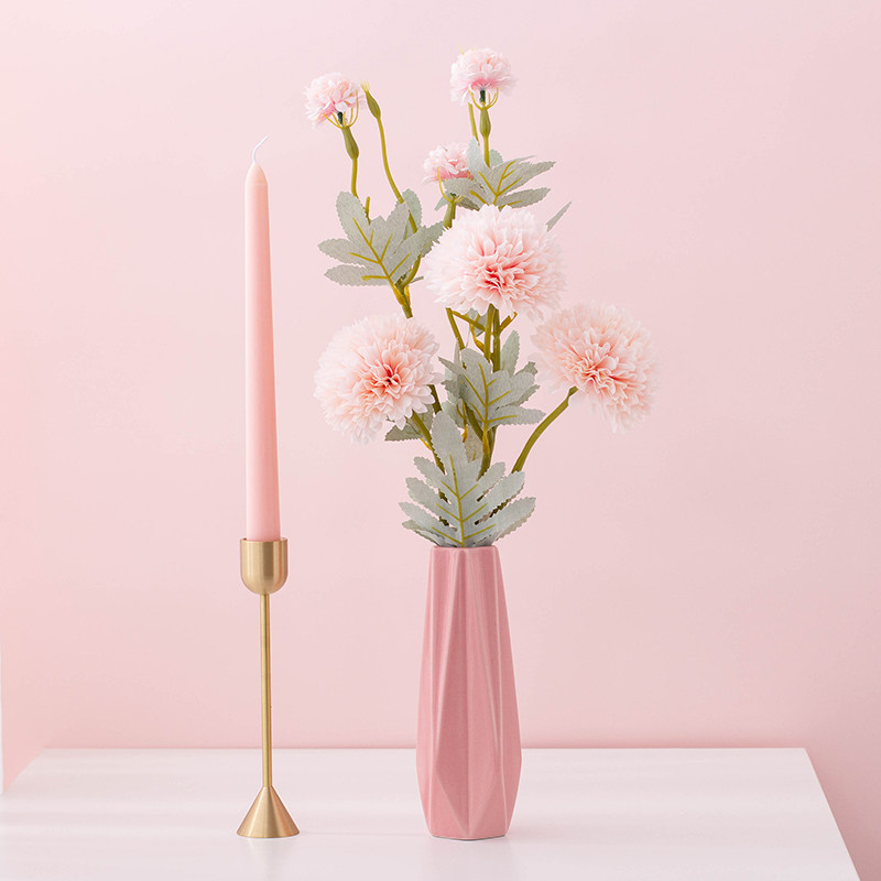 Artificial flower Fake flower dandelion Indoor home living room dining table decoration plastic dried flower silk flower set decoration