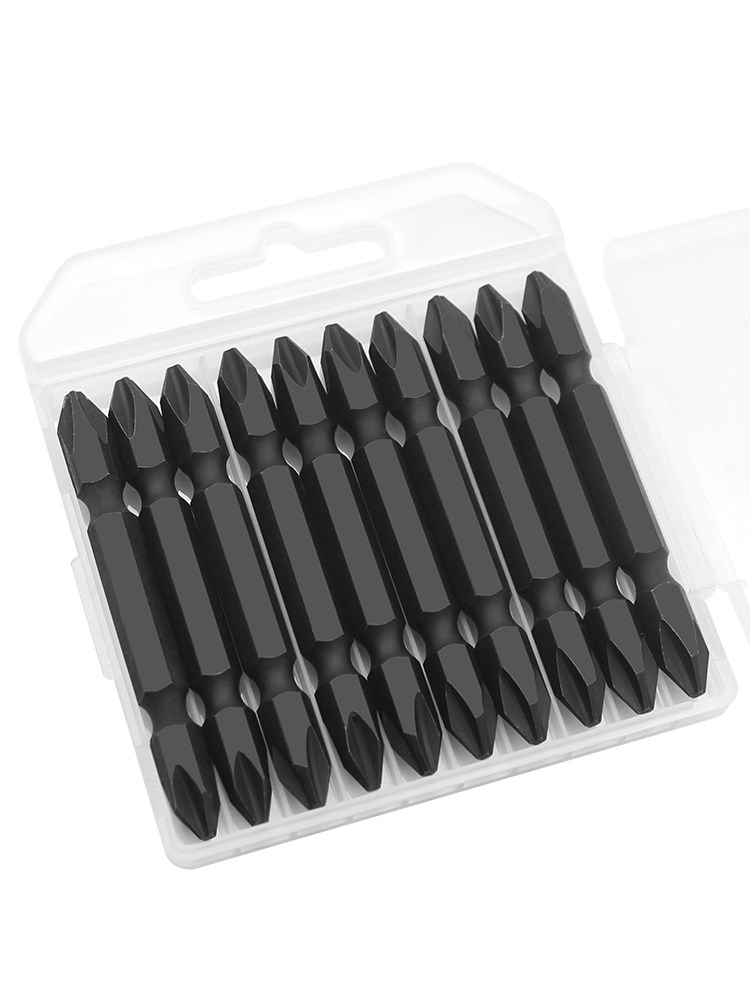 S2 Alloy Steel Long Bit Electric Drill Double-Ended Phillips Head Set, Extra Hard, Strong Magnetic Ph2 Screwdriver P-Head