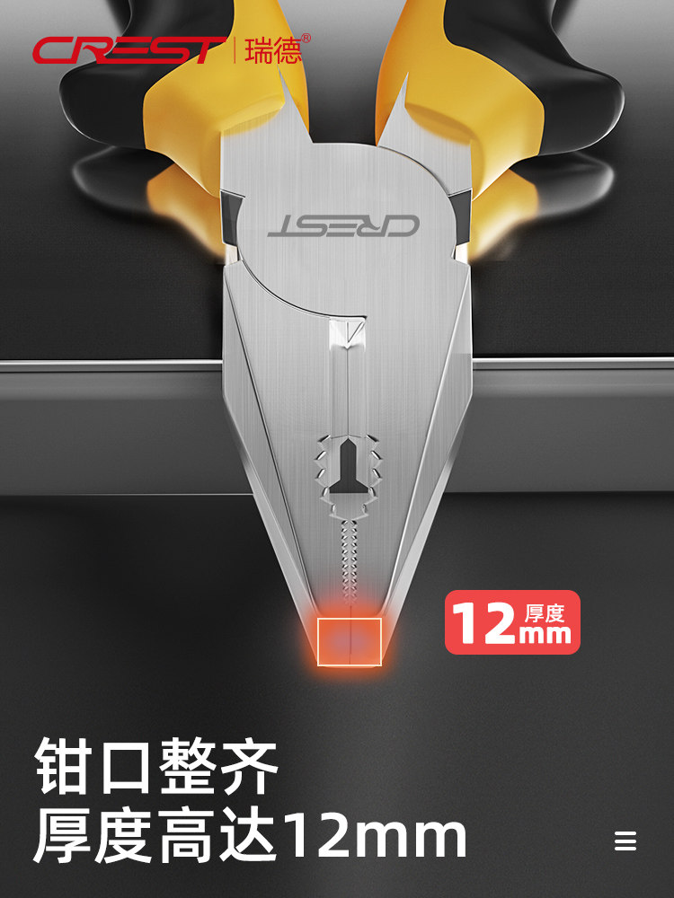 Ruide Pliers, Wire Cutters, Multi-Functional Household Pliers, Electrician's Special Diagonal and Needle-Nose Pliers