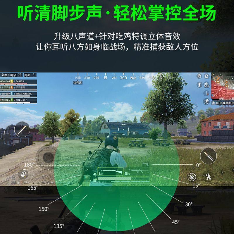 Wired In-Ear Gaming Headphones for Mobile Gaming, with Angled Earplugs, Type-C, Unisex, High Sound Quality