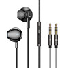 Desktop Computer Headphones with Microphone, Wired In-Ear Type, Dedicated for E-Sports Games, 2.3m Clip Long Dual Plug