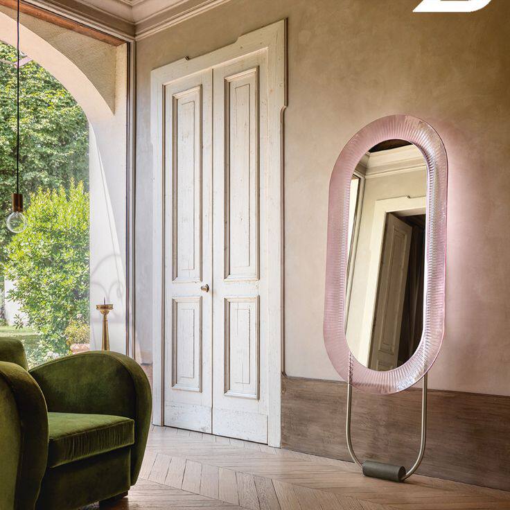 Nordic designer lighting full body mirror home photo full body mirror net red punch floor mirror wall hanging decorative mirror